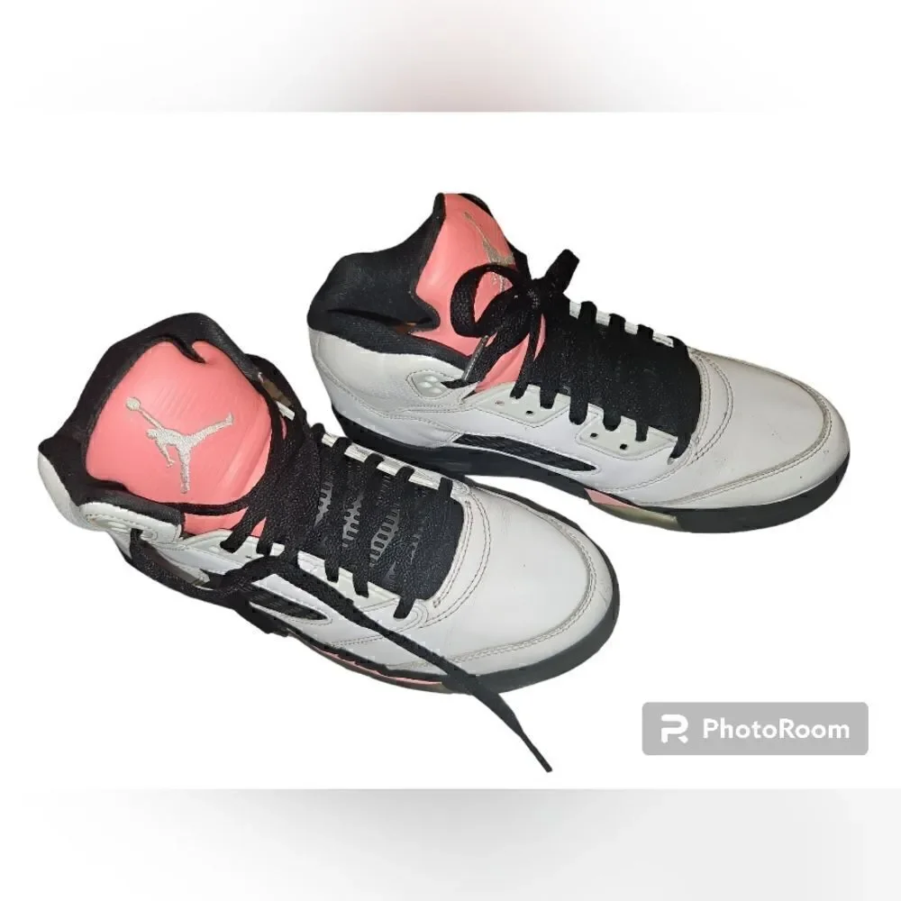 Kids Air Jordan 5 Retro GS 'Sunblush' Youth Sneakers 440892-115 size 7.5